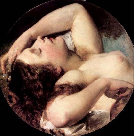 Brocky, Karoly Sleeping Bacchante oil painting picture
